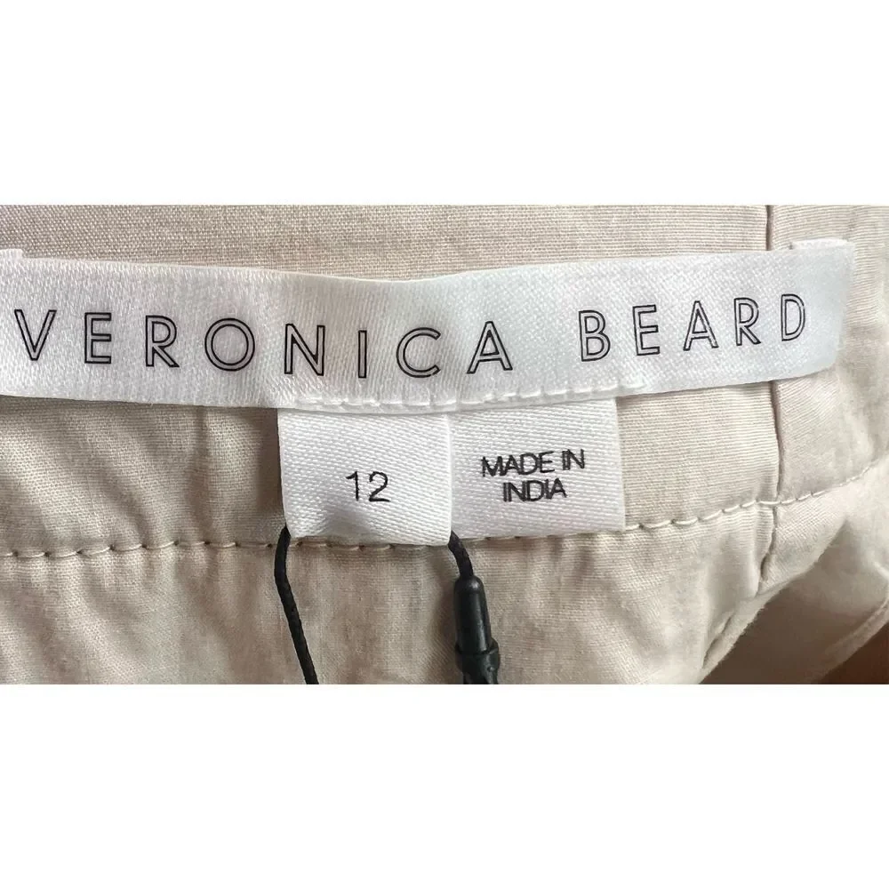 VERONICA BEARD Inga Embroidered Raw Silk Mini Skirt NWT Size 12